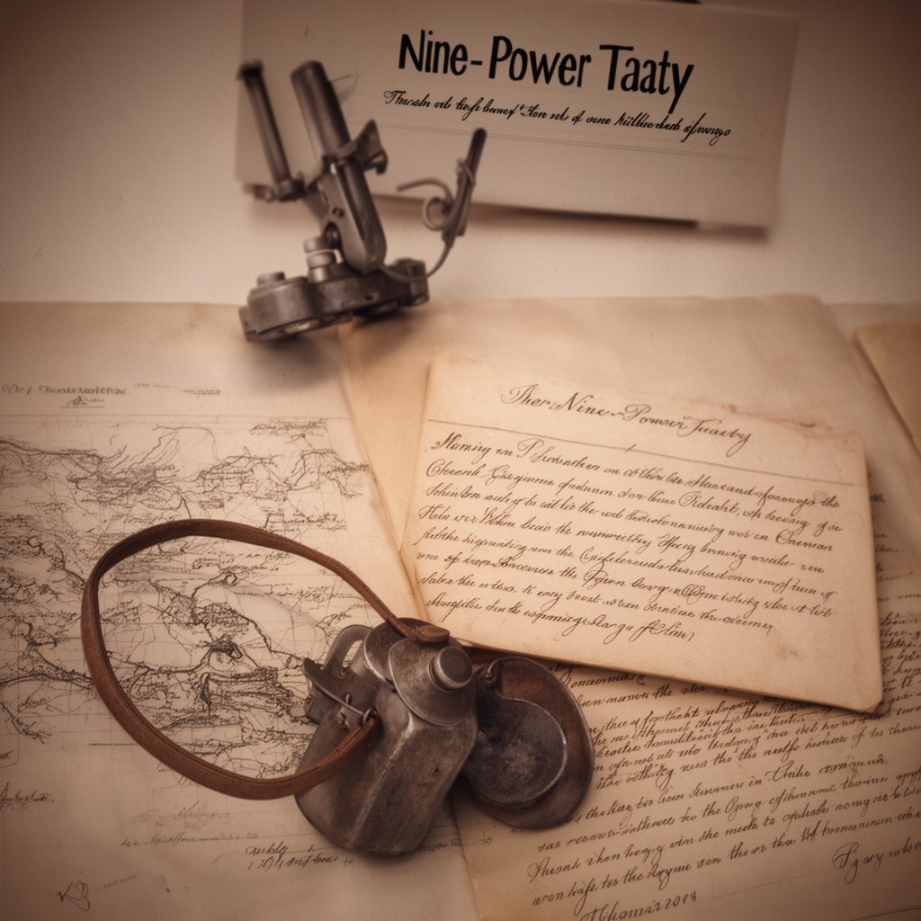 AI-generated illustration of Nine-Power Treaty