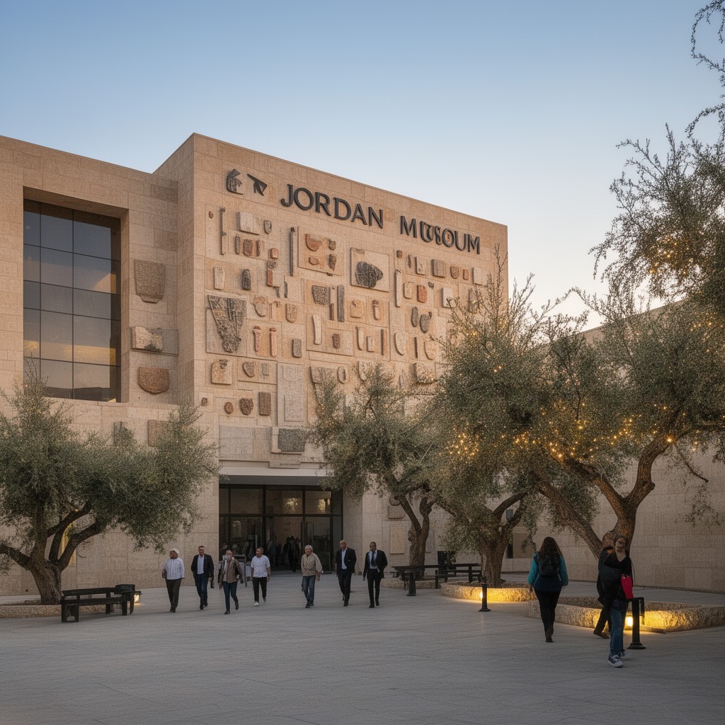 AI-generated illustration of Jordan Museum