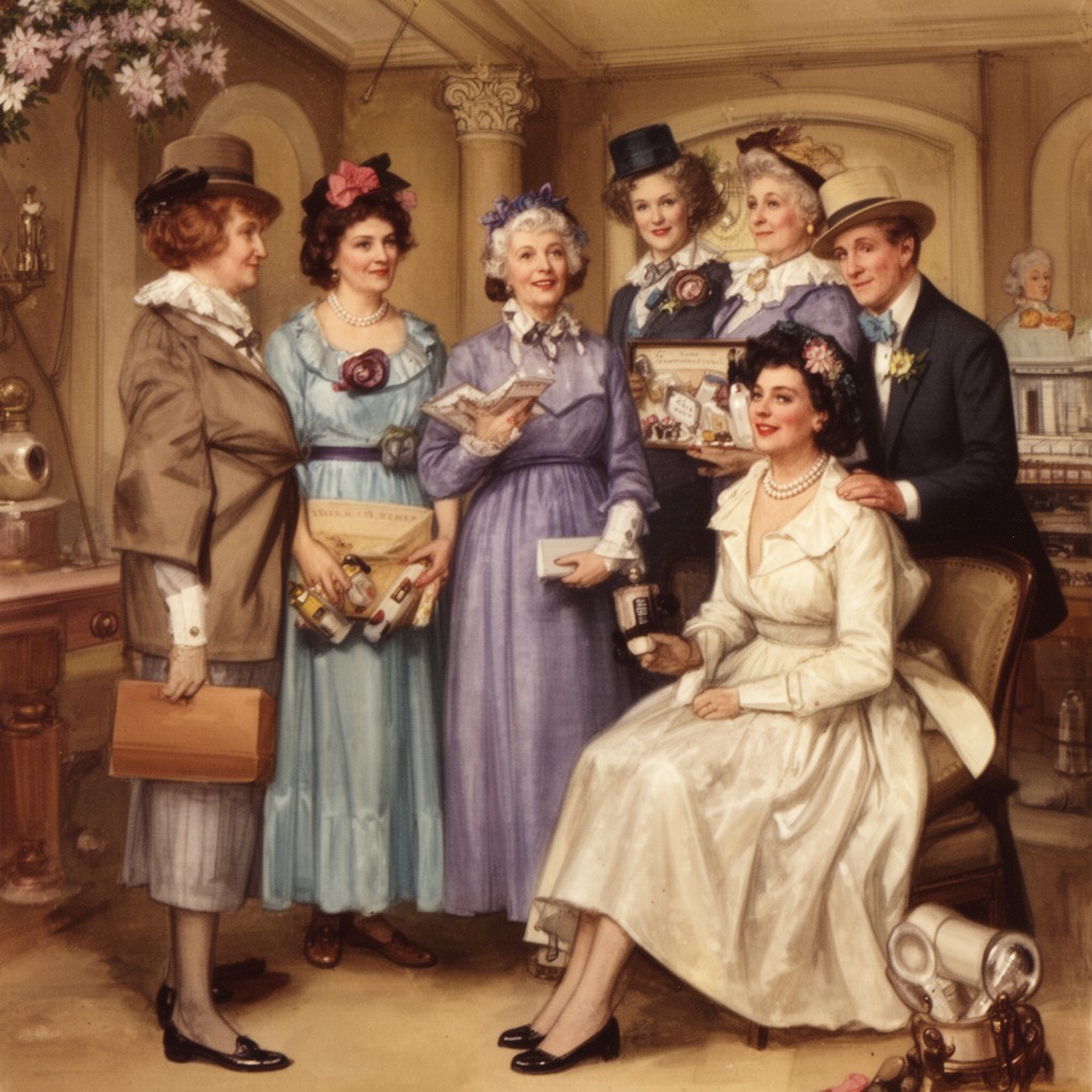 AI-generated illustration of Southern Ladies and Gentlemen