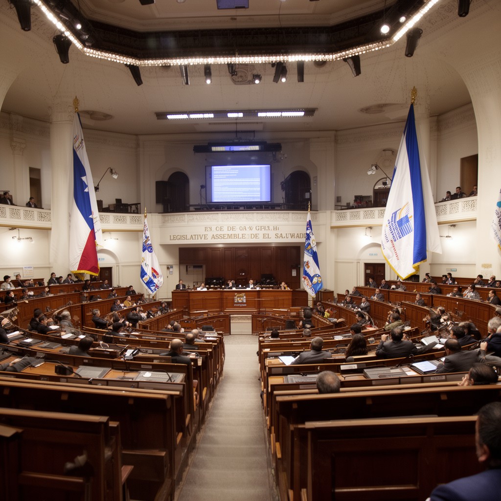 AI-generated illustration of Legislative Assembly of El Salvador