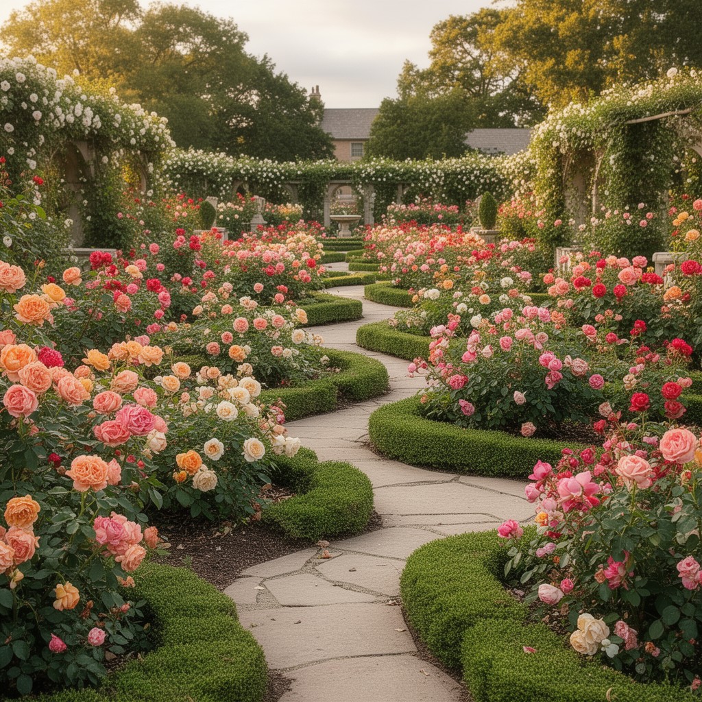 AI-generated illustration of Rose Garden
