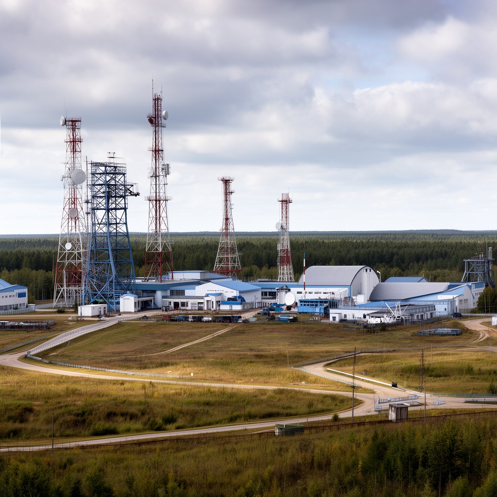 AI-generated illustration of Plesetsk Cosmodrome