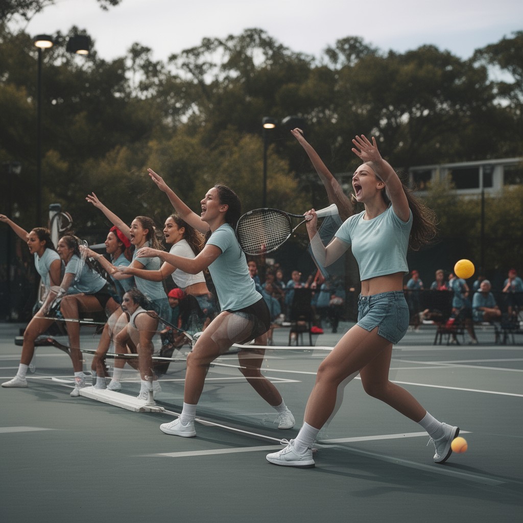 AI-generated illustration of Intercollegiate Tennis Association