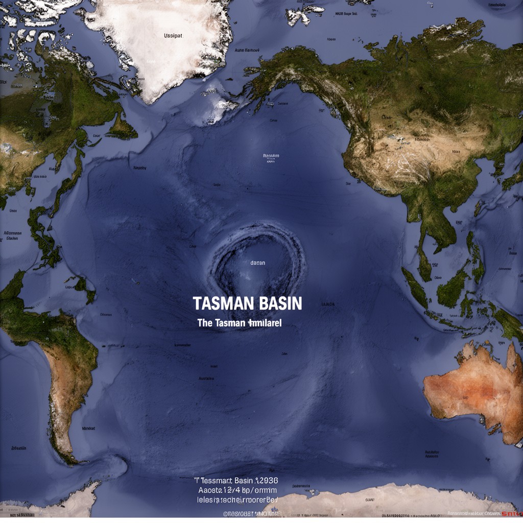 AI-generated illustration of Tasman Basin