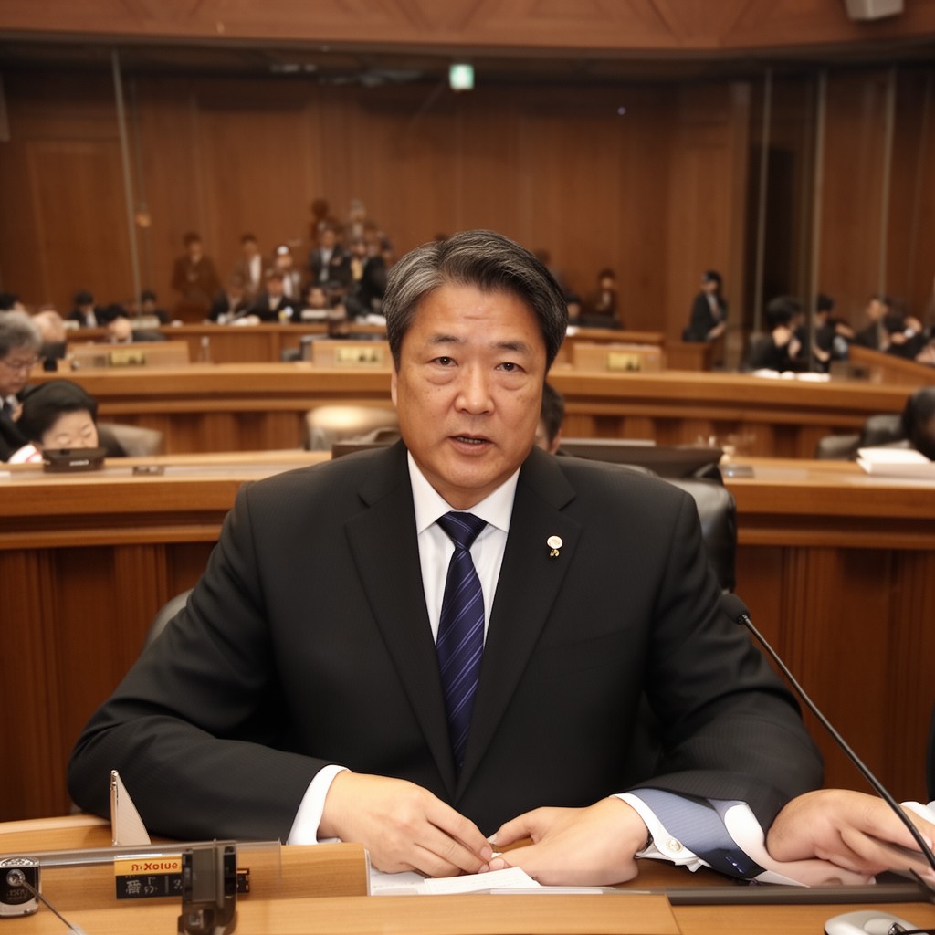 AI-generated illustration of Speaker of the House of Representatives of Japan