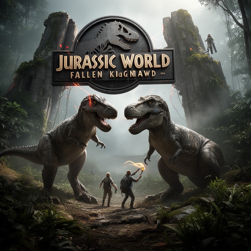 AI-generated illustration of Jurassic World: Fallen Kingdom