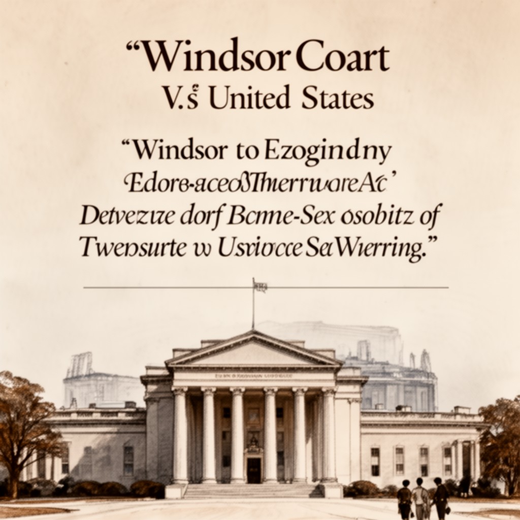 AI-generated illustration of Windsor v. United States (in part)