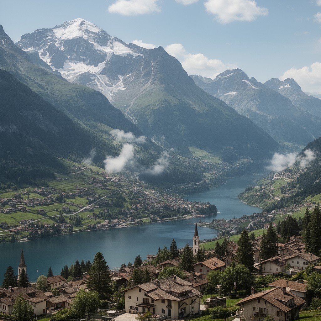 AI-generated illustration of Passy, Haute-Savoie