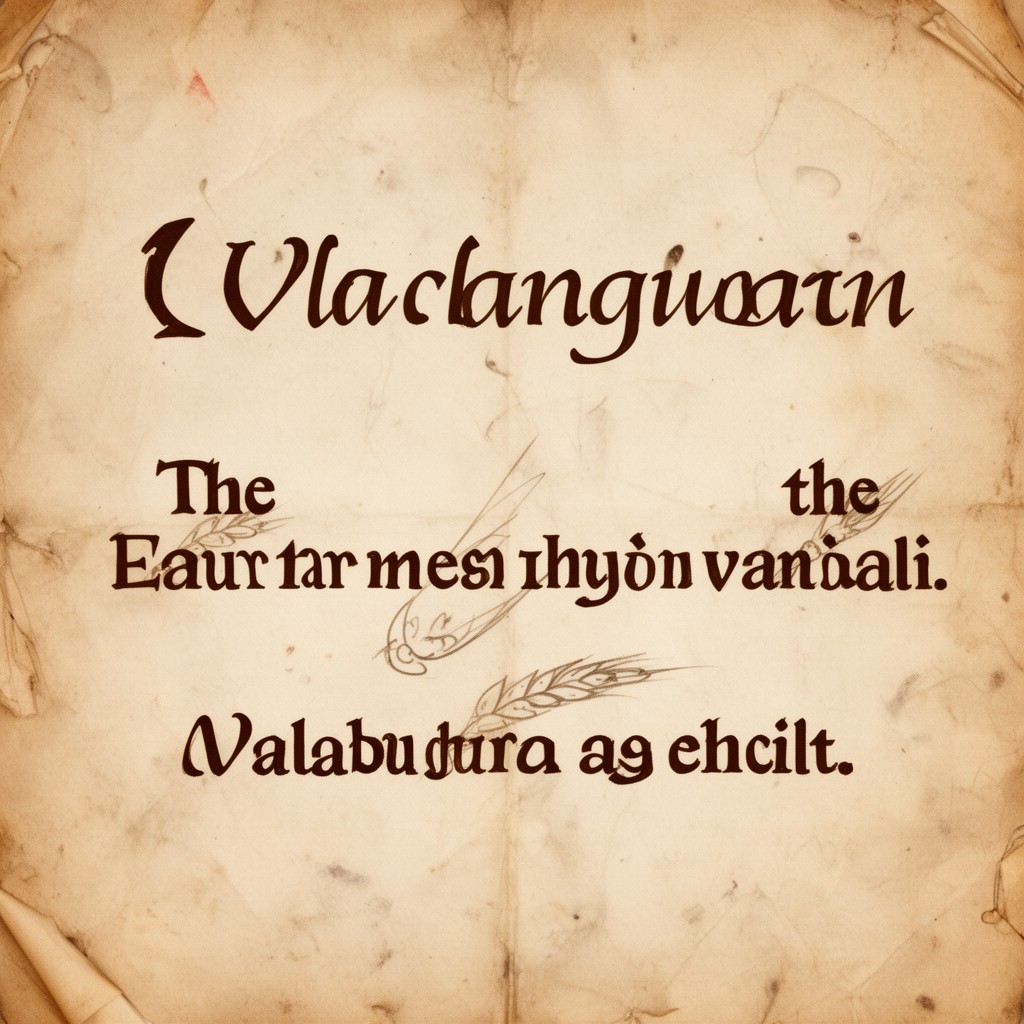 AI-generated illustration of Vlach language