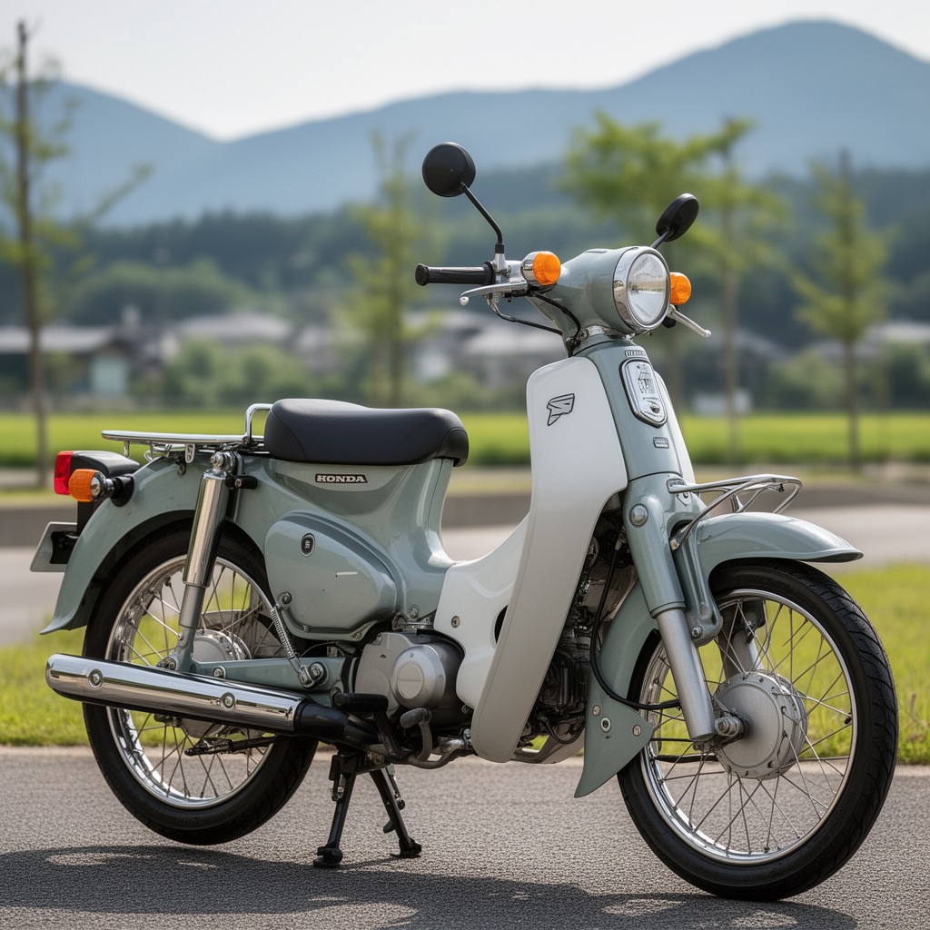 AI-generated illustration of Honda Super Cub