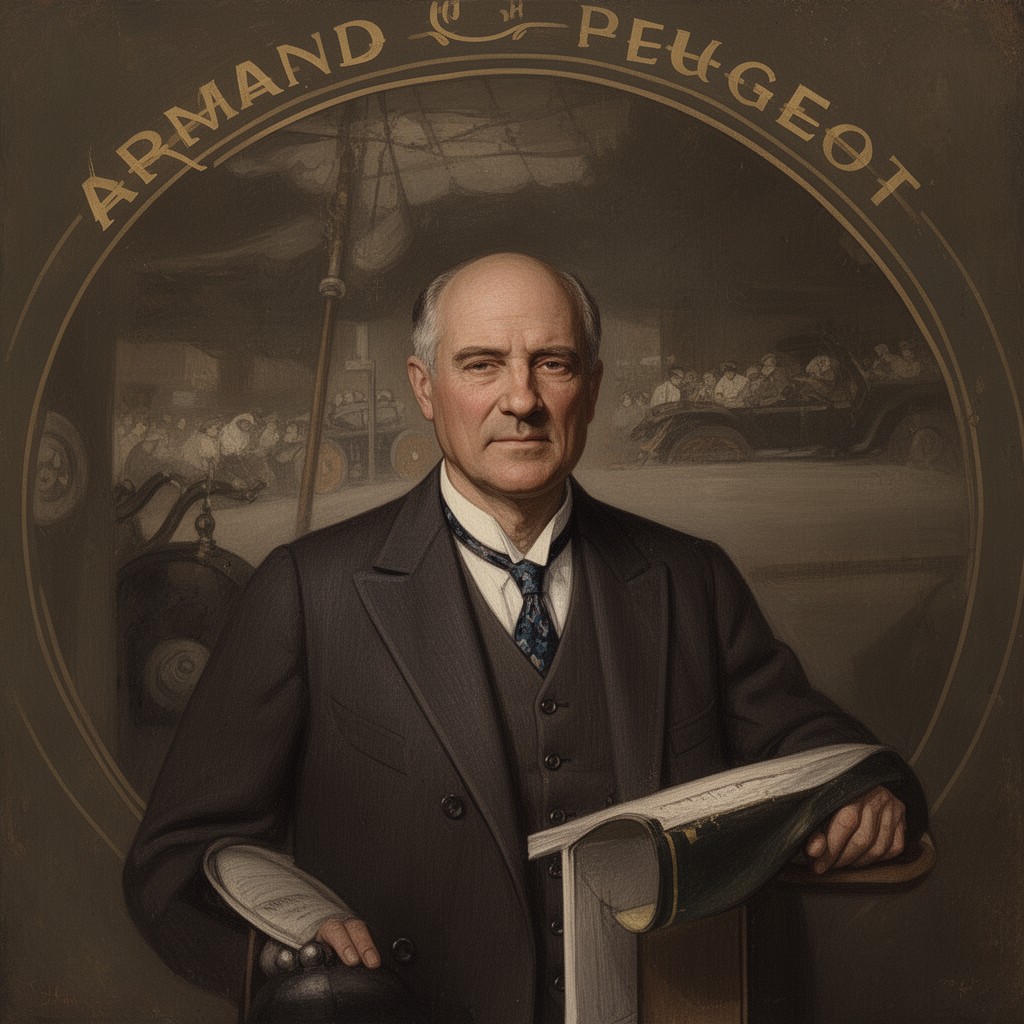 AI-generated illustration of Armand Peugeot