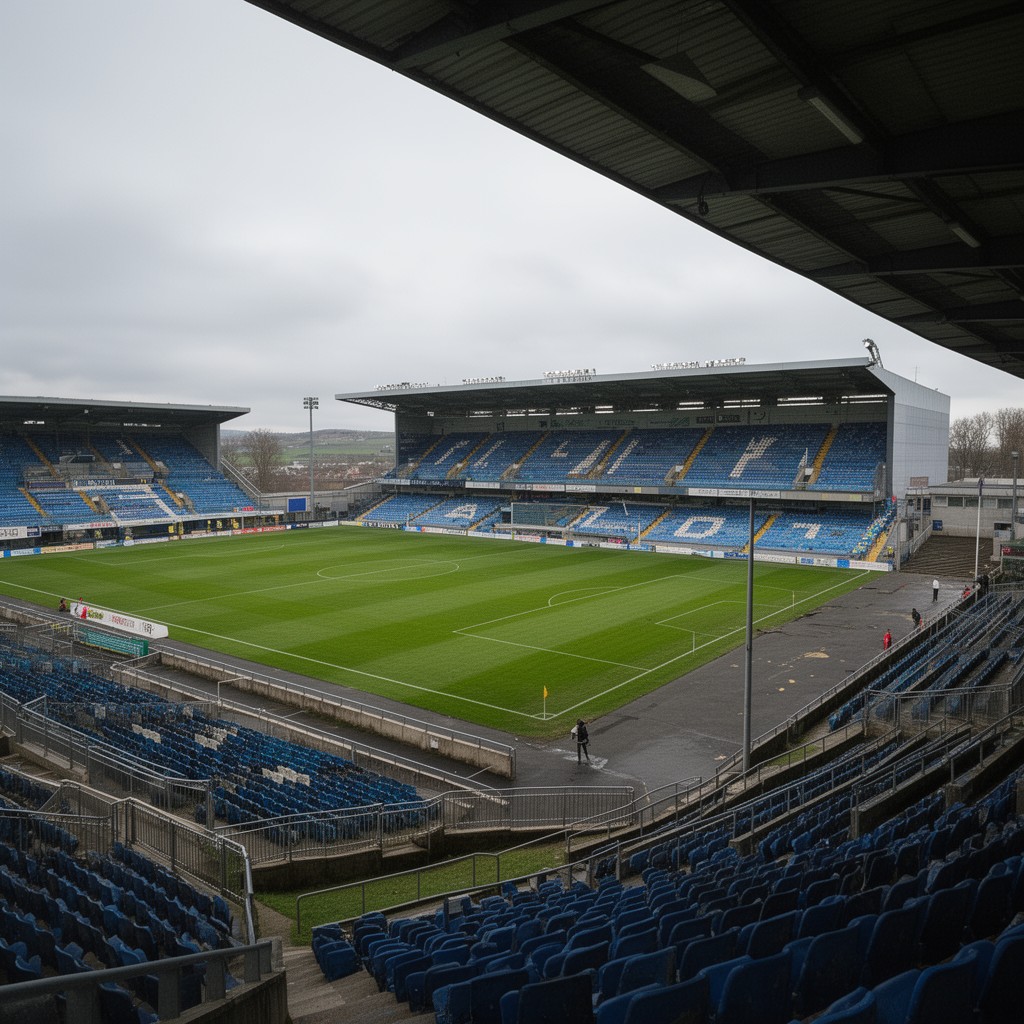 AI-generated illustration of Falkirk Stadium