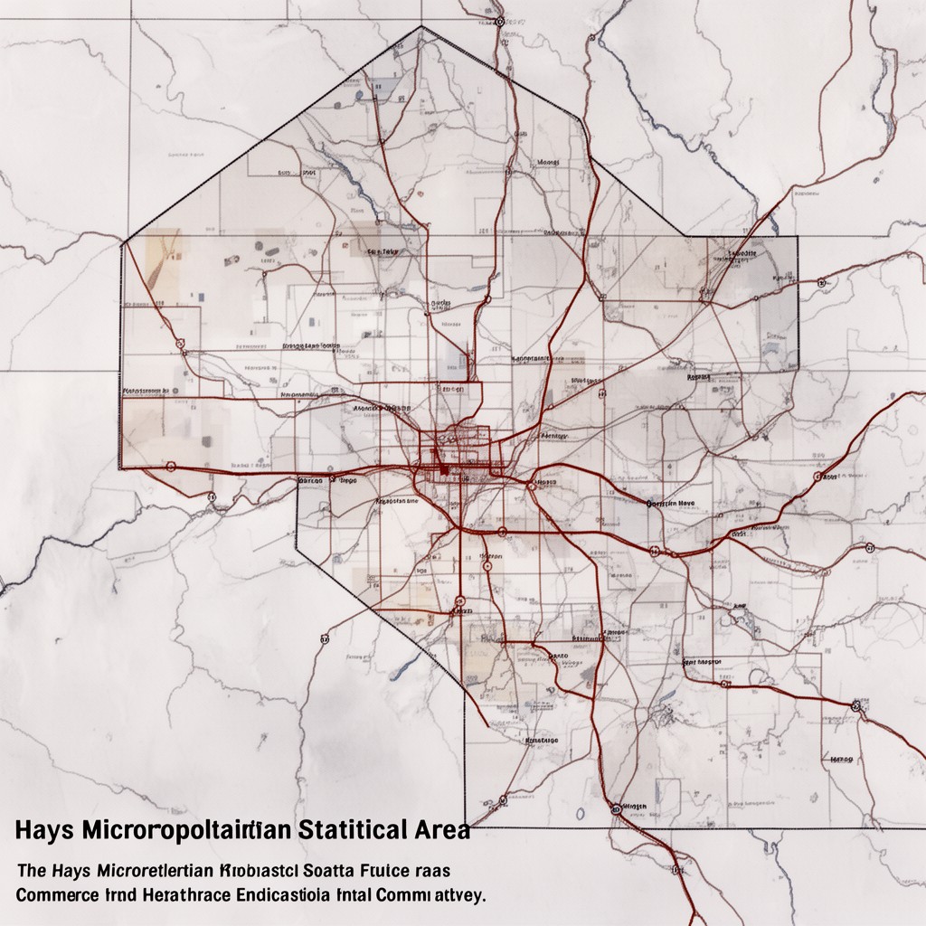 AI-generated illustration of Hays Micropolitan Statistical Area