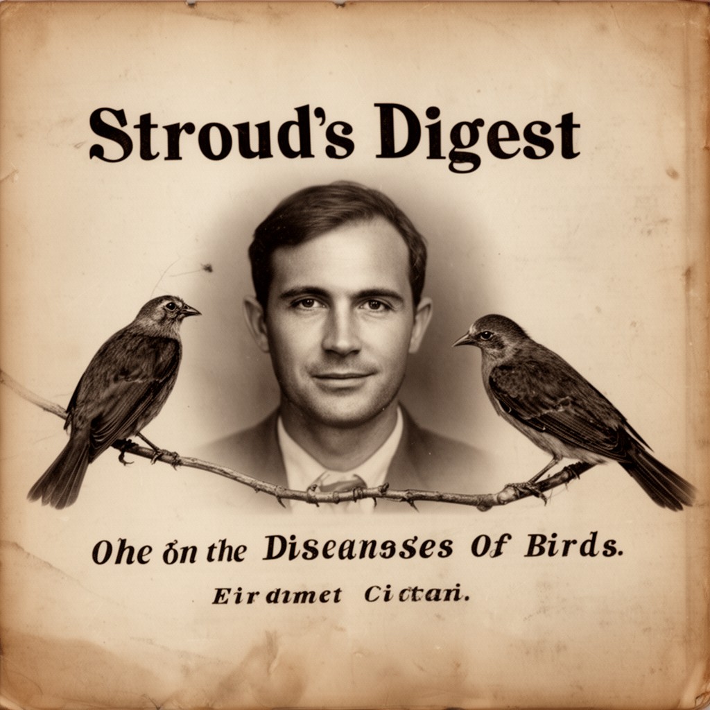 AI-generated illustration of Stroud’s Digest on the Diseases of Birds