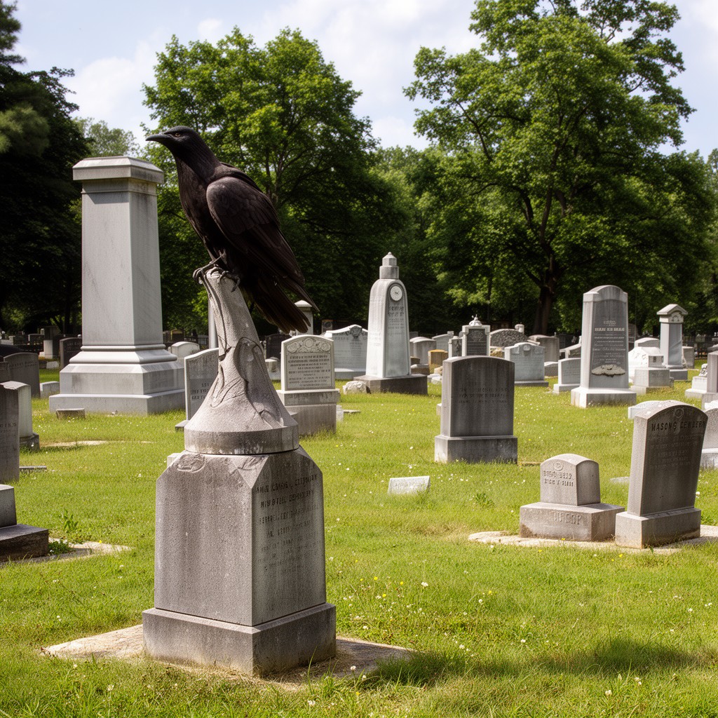 AI-generated illustration of Masonic Cemetery, Metropolis, Illinois, United States