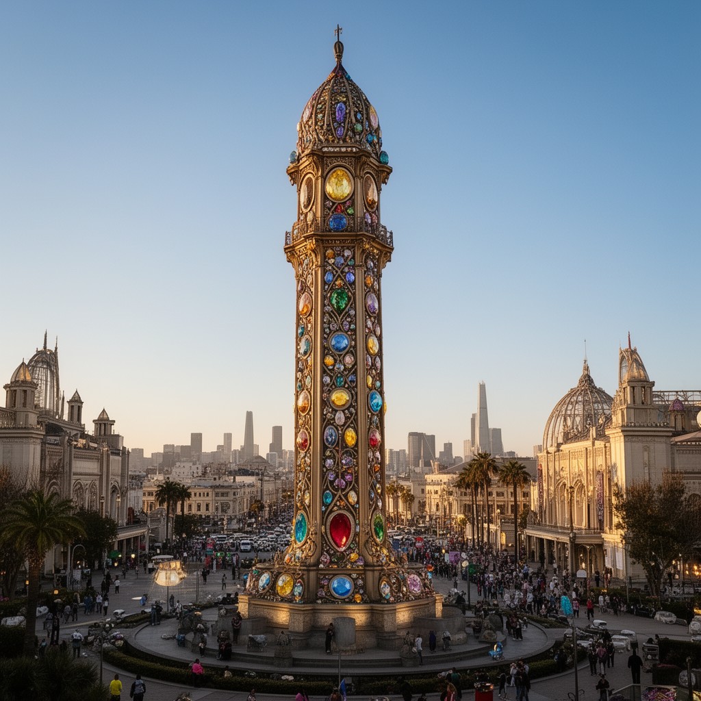 AI-generated illustration of Tower of Jewels