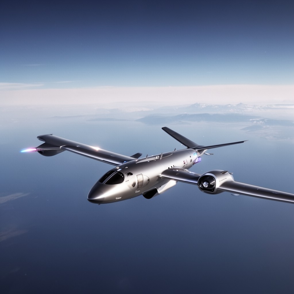 AI-generated illustration of SpaceShipTwo