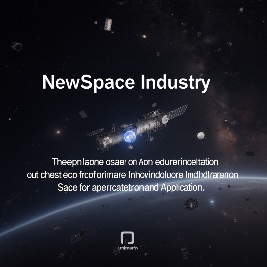 AI-generated illustration of NewSpace industry