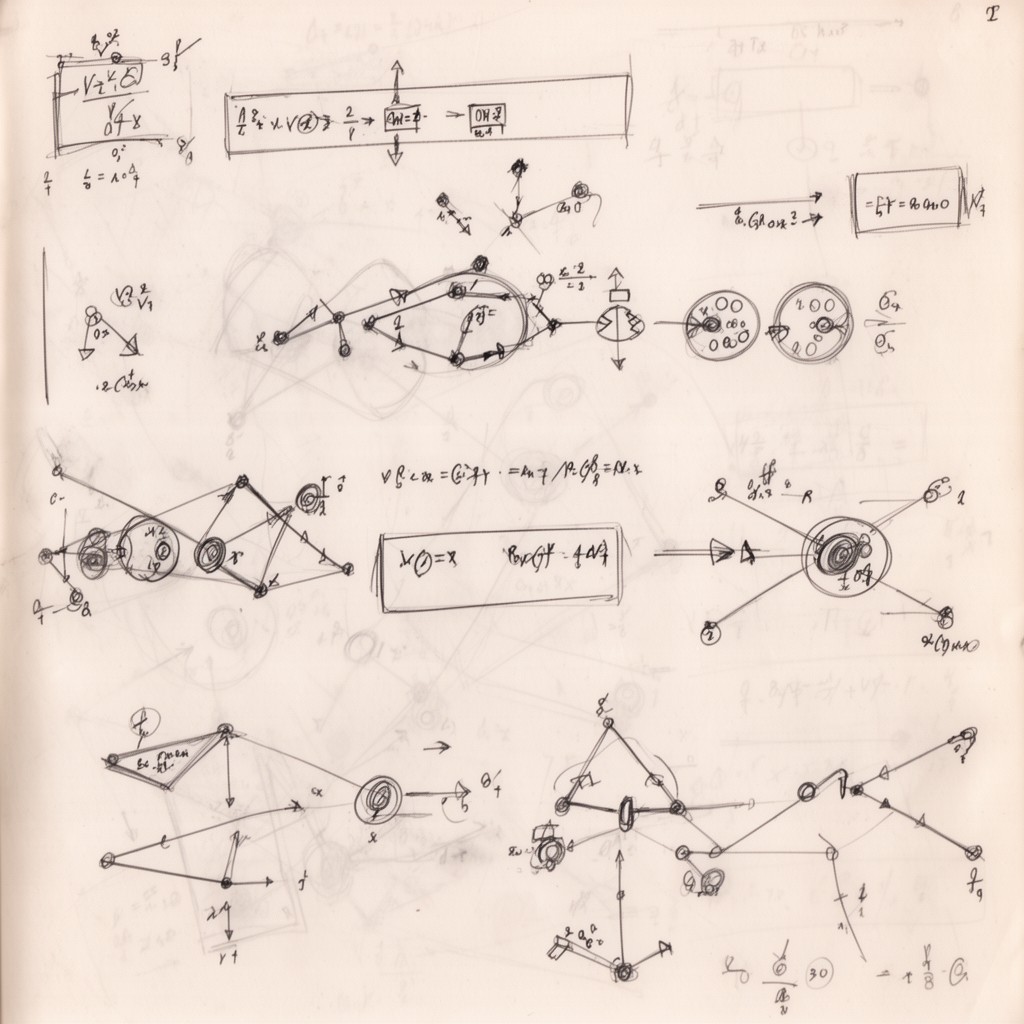 AI-generated illustration of Feynman rules