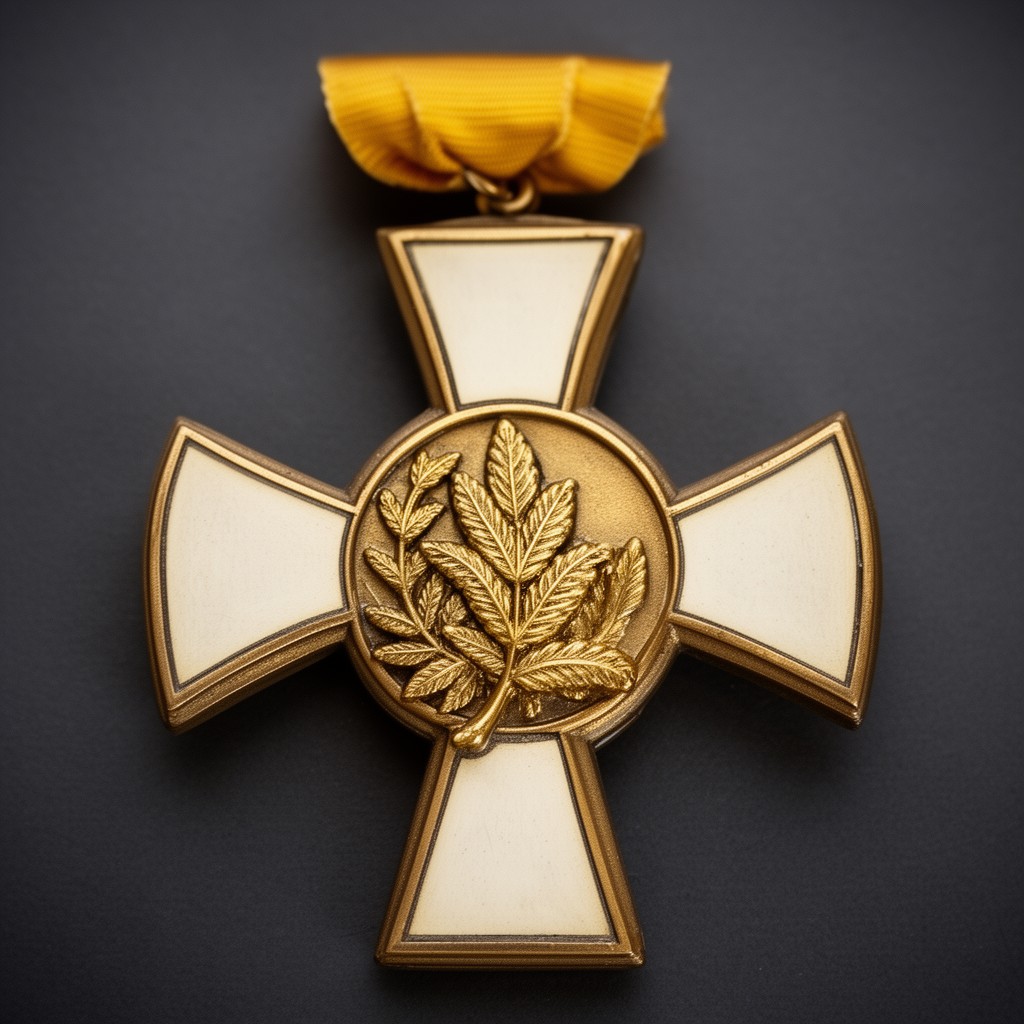 AI-generated illustration of Republic of Vietnam Cross of Gallantry with Palm