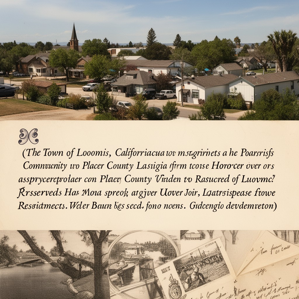 AI-generated illustration of Town of Loomis, California