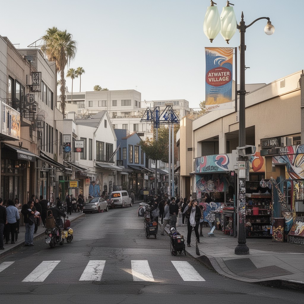 AI-generated illustration of Atwater Village