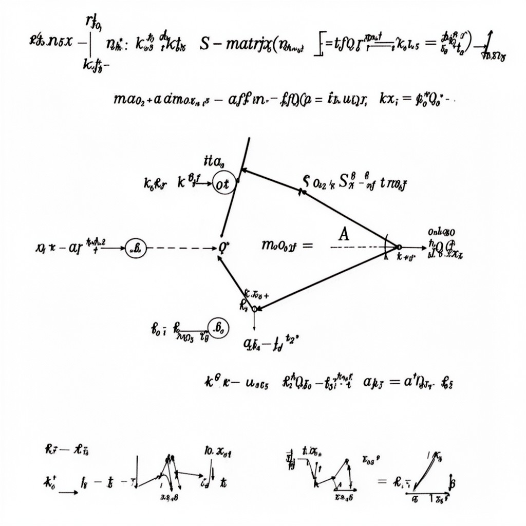 AI-generated illustration of S-matrix