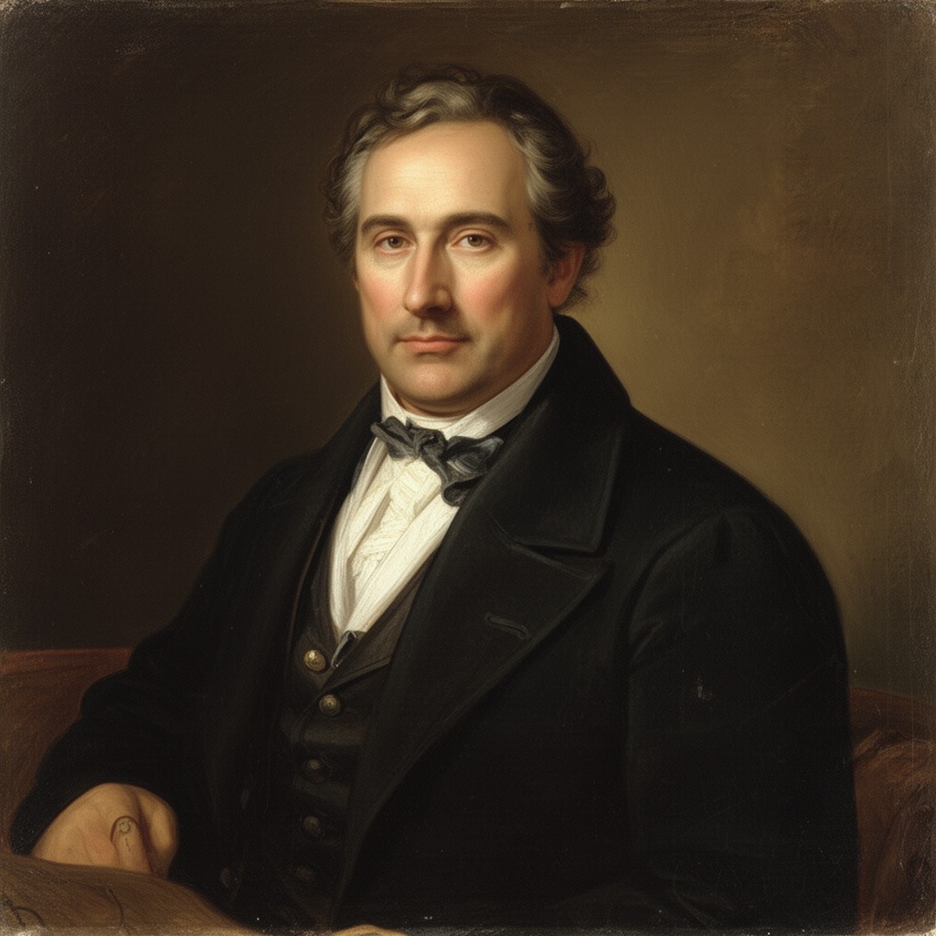 AI-generated illustration of Antonio Raimondi