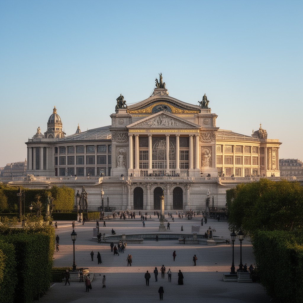 AI-generated illustration of Palais du Champ de Mars