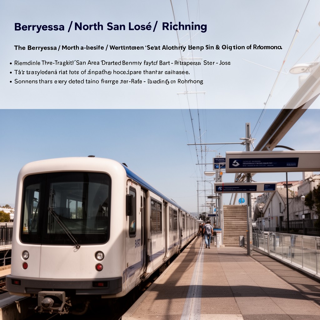 AI-generated illustration of Berryessa/North San José–Richmond line