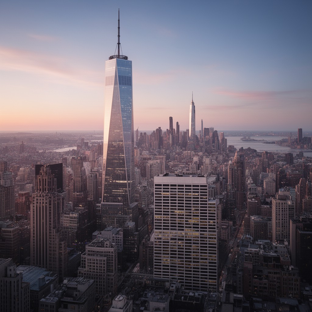 AI-generated illustration of 2 World Trade Center