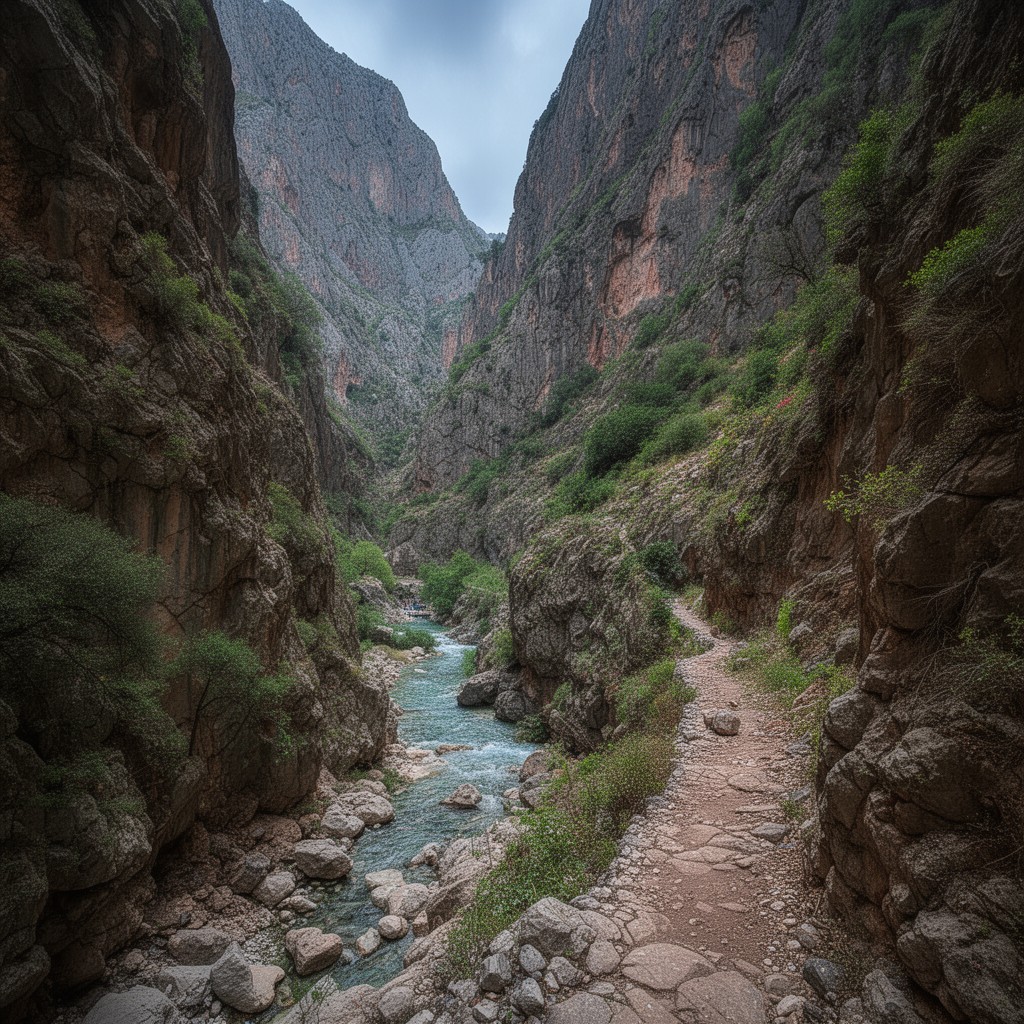 AI-generated illustration of Samaria Gorge National Park