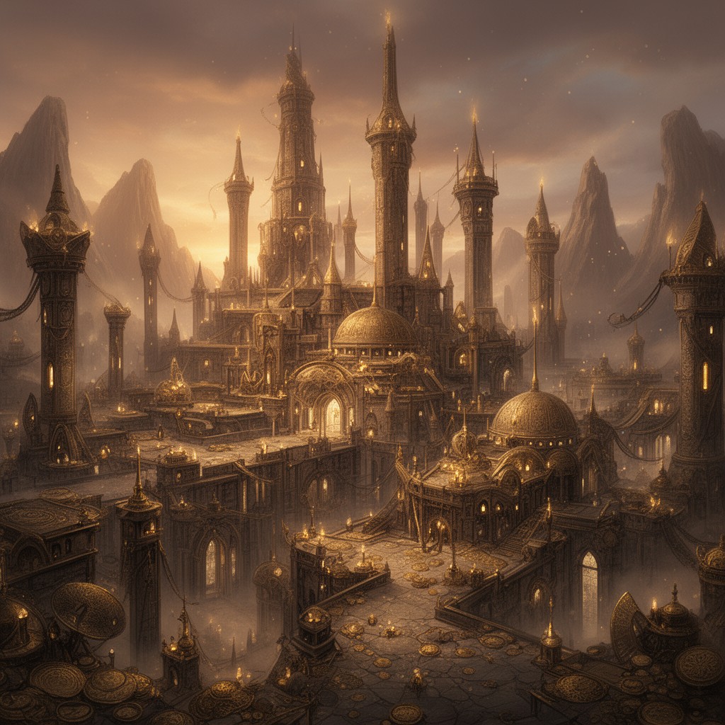 AI-generated illustration of The City of Brass