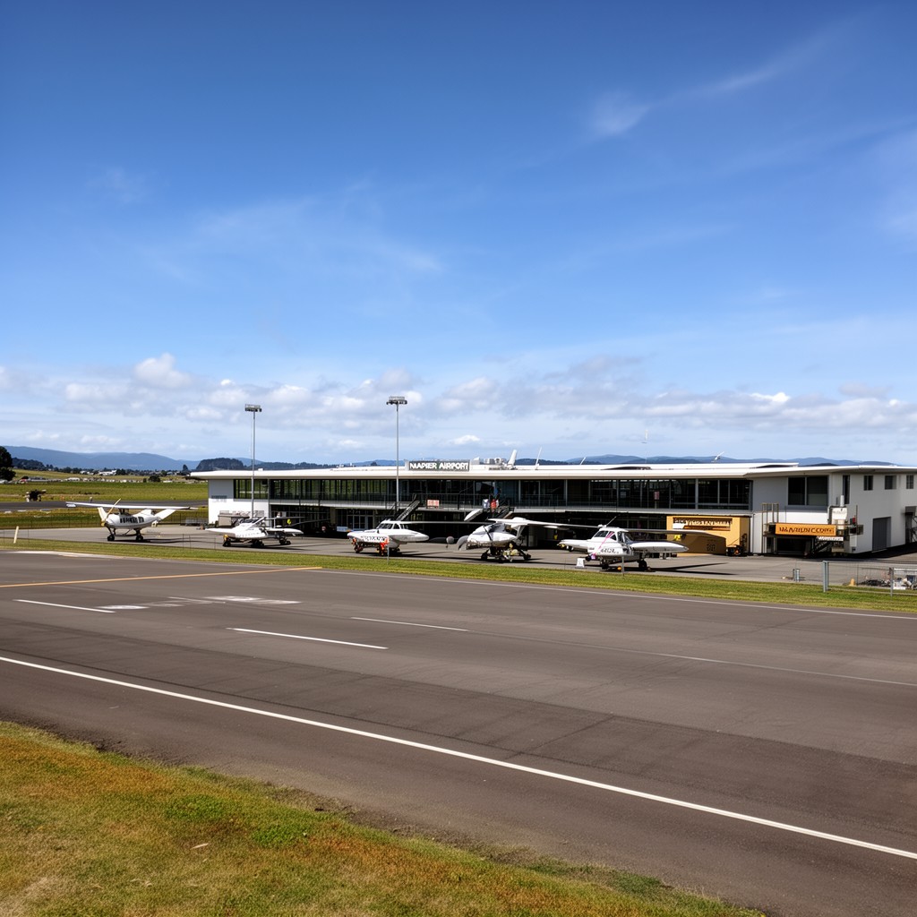 AI-generated illustration of Napier Airport
