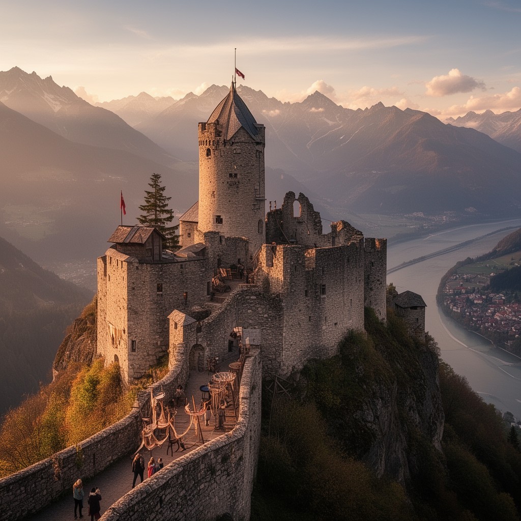 AI-generated illustration of Tourbillon Castle