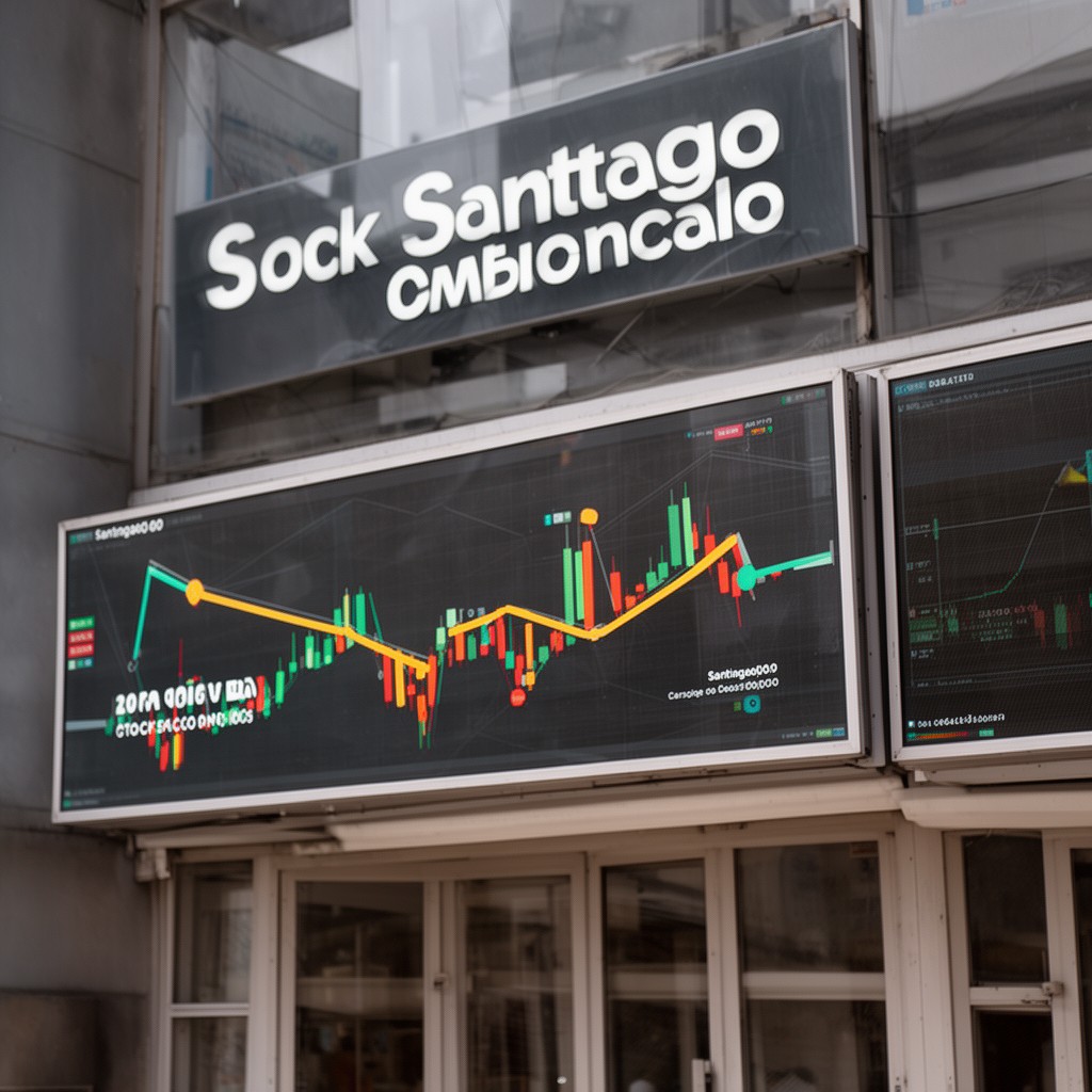 AI-generated illustration of Santiago Stock Exchange