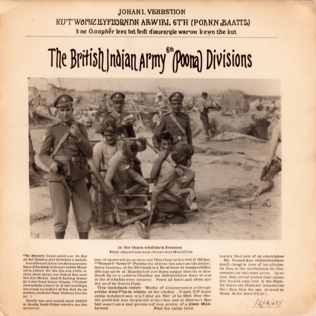 AI-generated illustration of British Indian Army 6th (Poona) Division