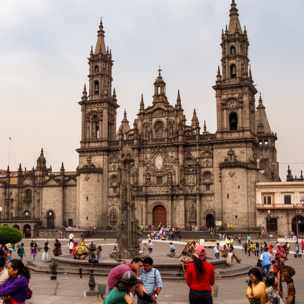 AI-generated illustration of Cathedral Basilica of St. John the Apostle and Evangelist