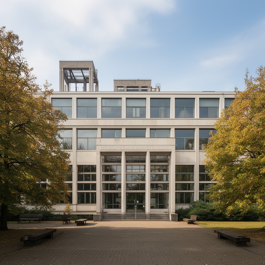 AI-generated illustration of Hoechst Administration Building
