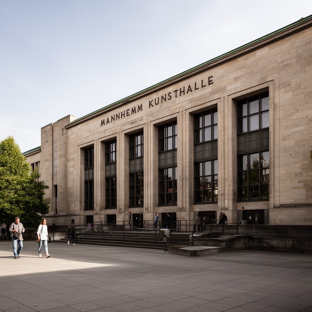 AI-generated illustration of Mannheim Kunsthalle building