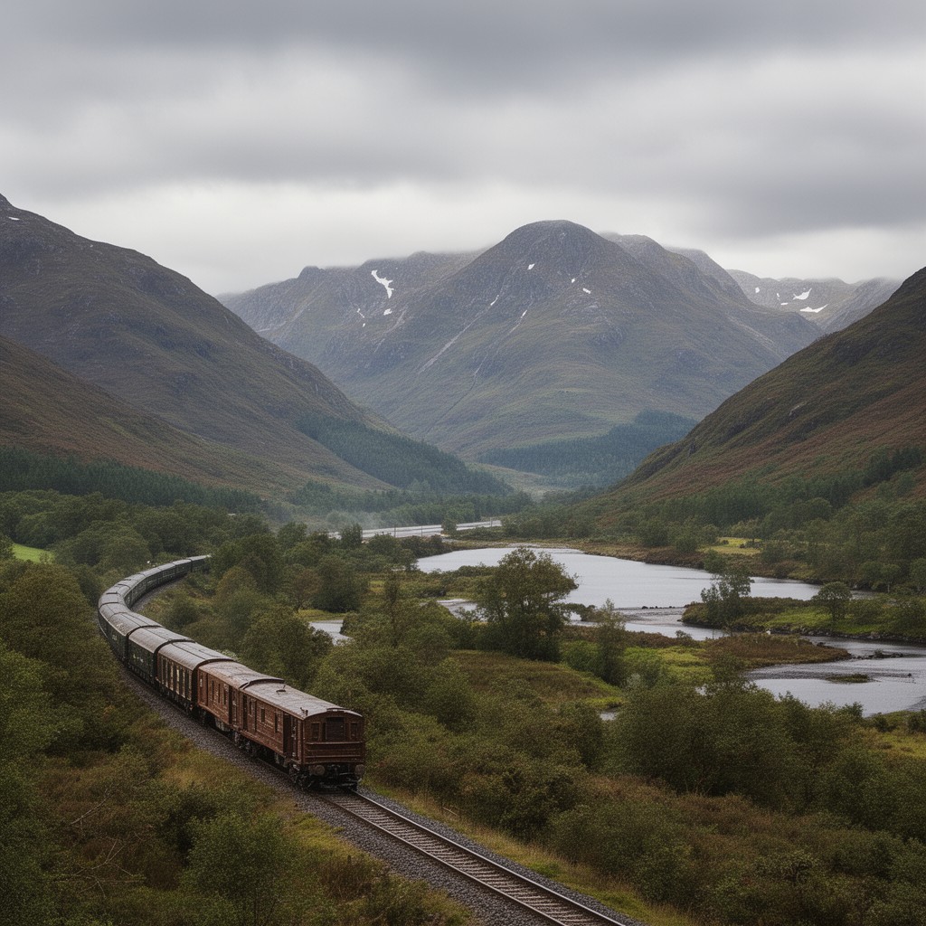 AI-generated illustration of Highland Main Line