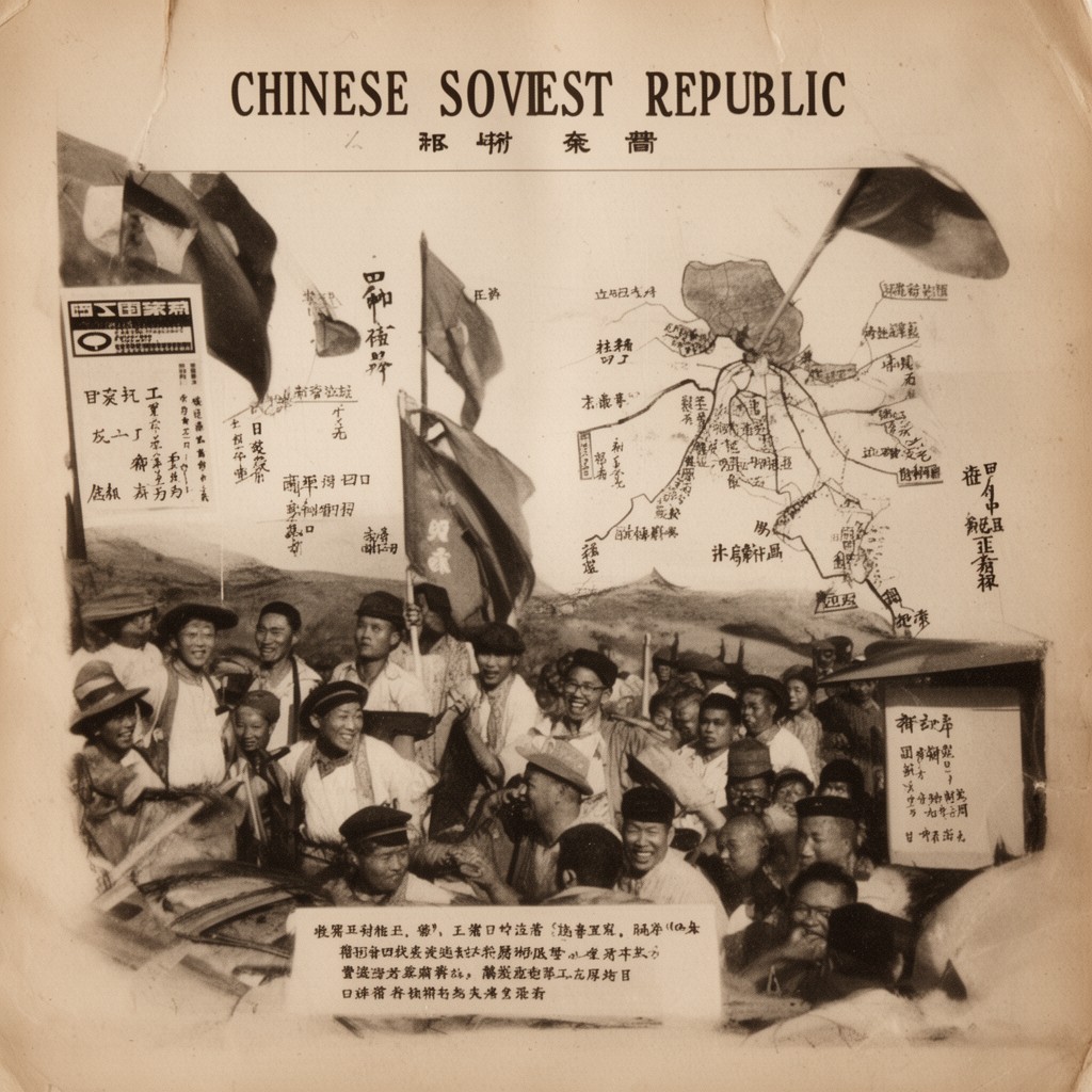 AI-generated illustration of Chinese Soviet Republic