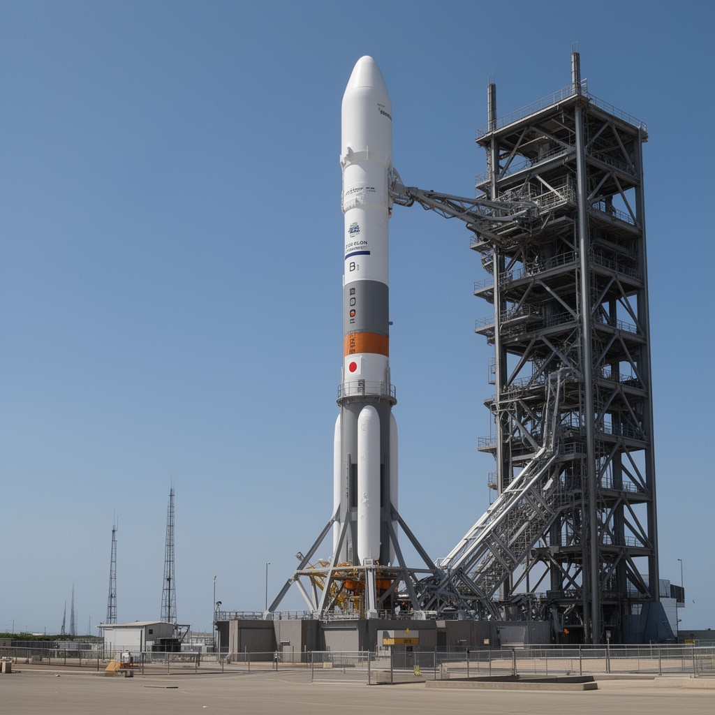 AI-generated illustration of Epsilon launch vehicle