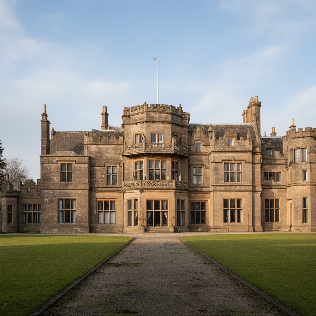 AI-generated illustration of Windlestone Hall