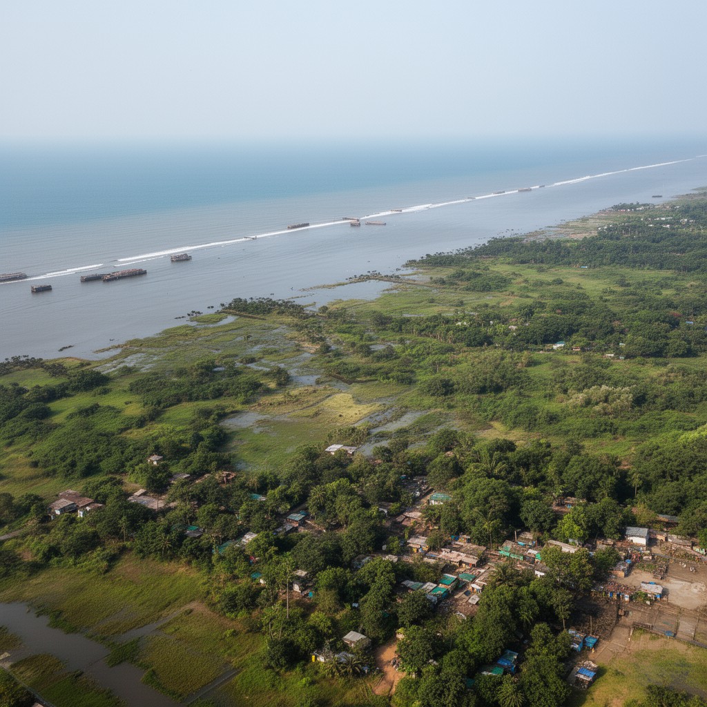 AI-generated illustration of Mahanadi Delta