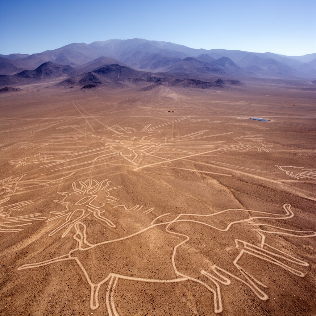 AI-generated illustration of Nazca Lines