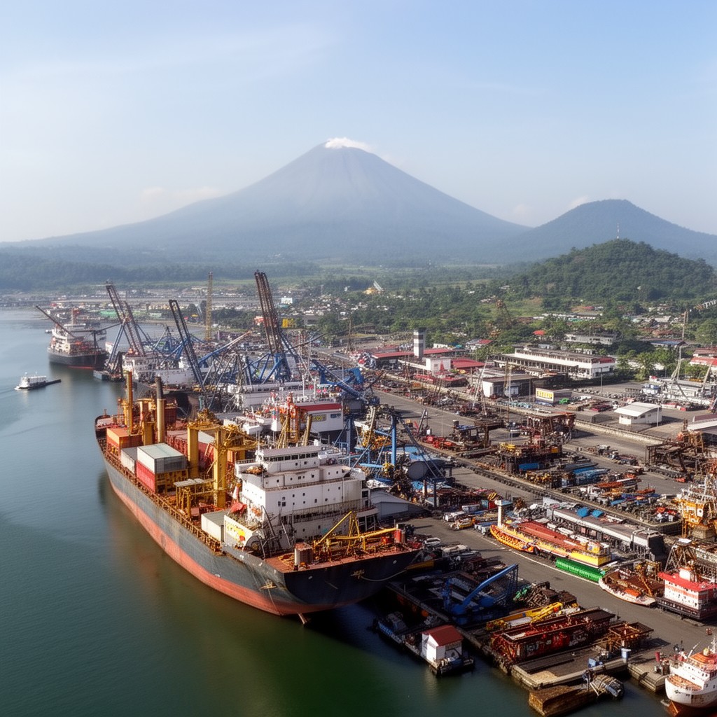 AI-generated illustration of Bandar Lampung