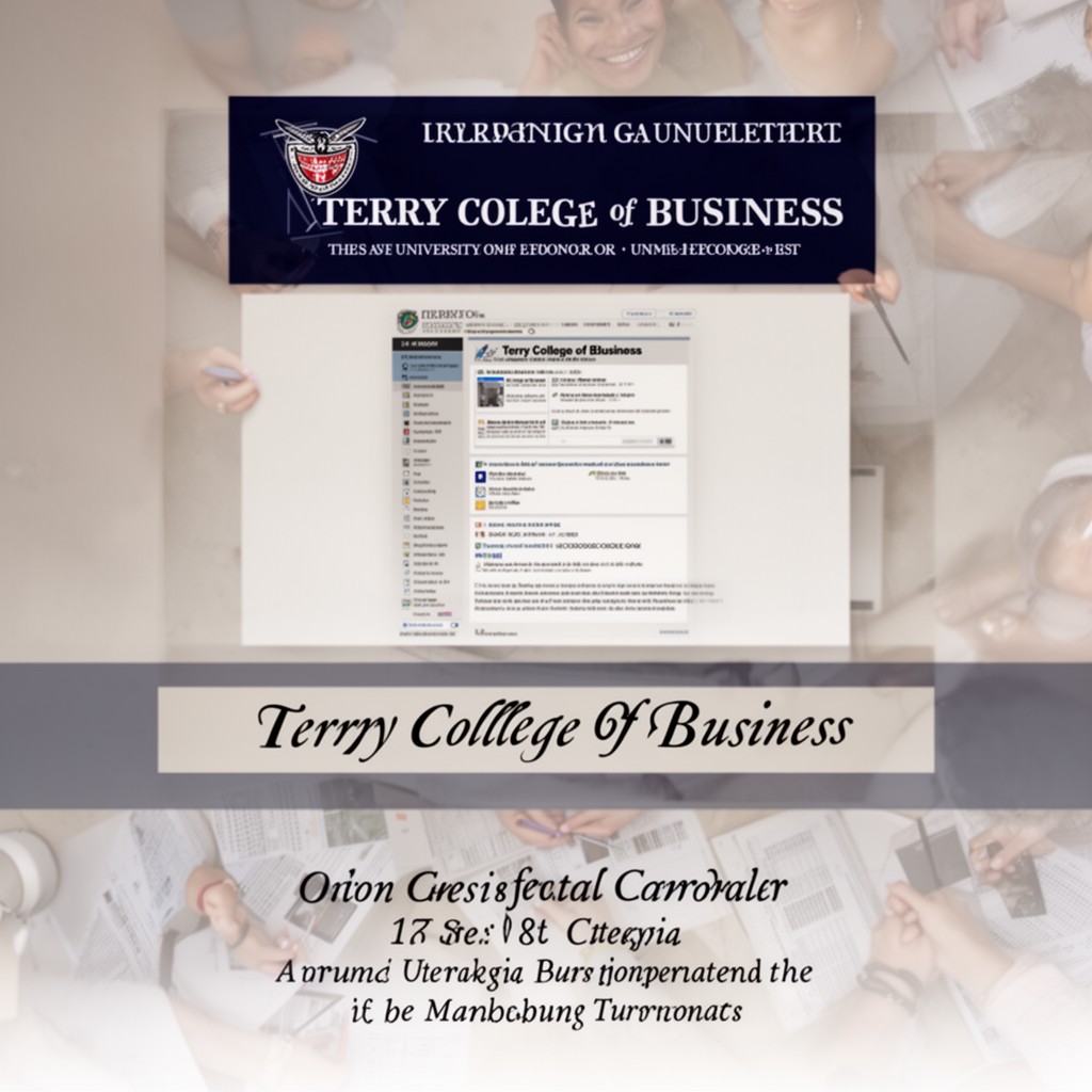 AI-generated illustration of Terry College of Business