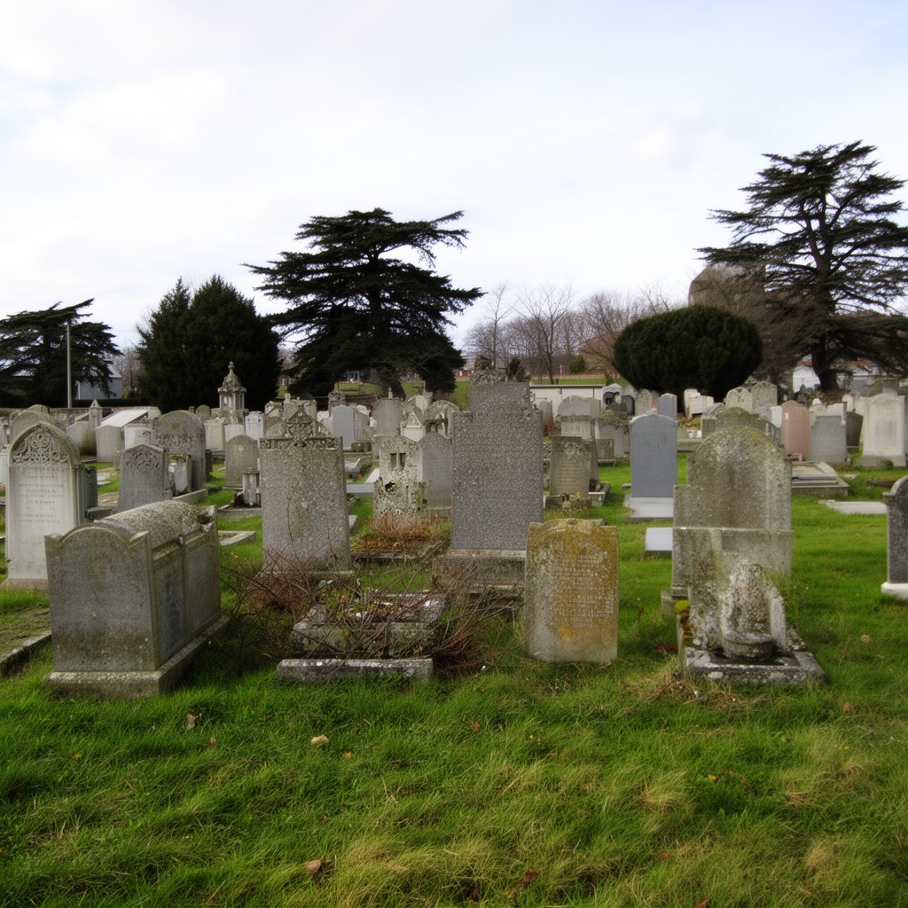 AI-generated illustration of Broadstone Cemetery