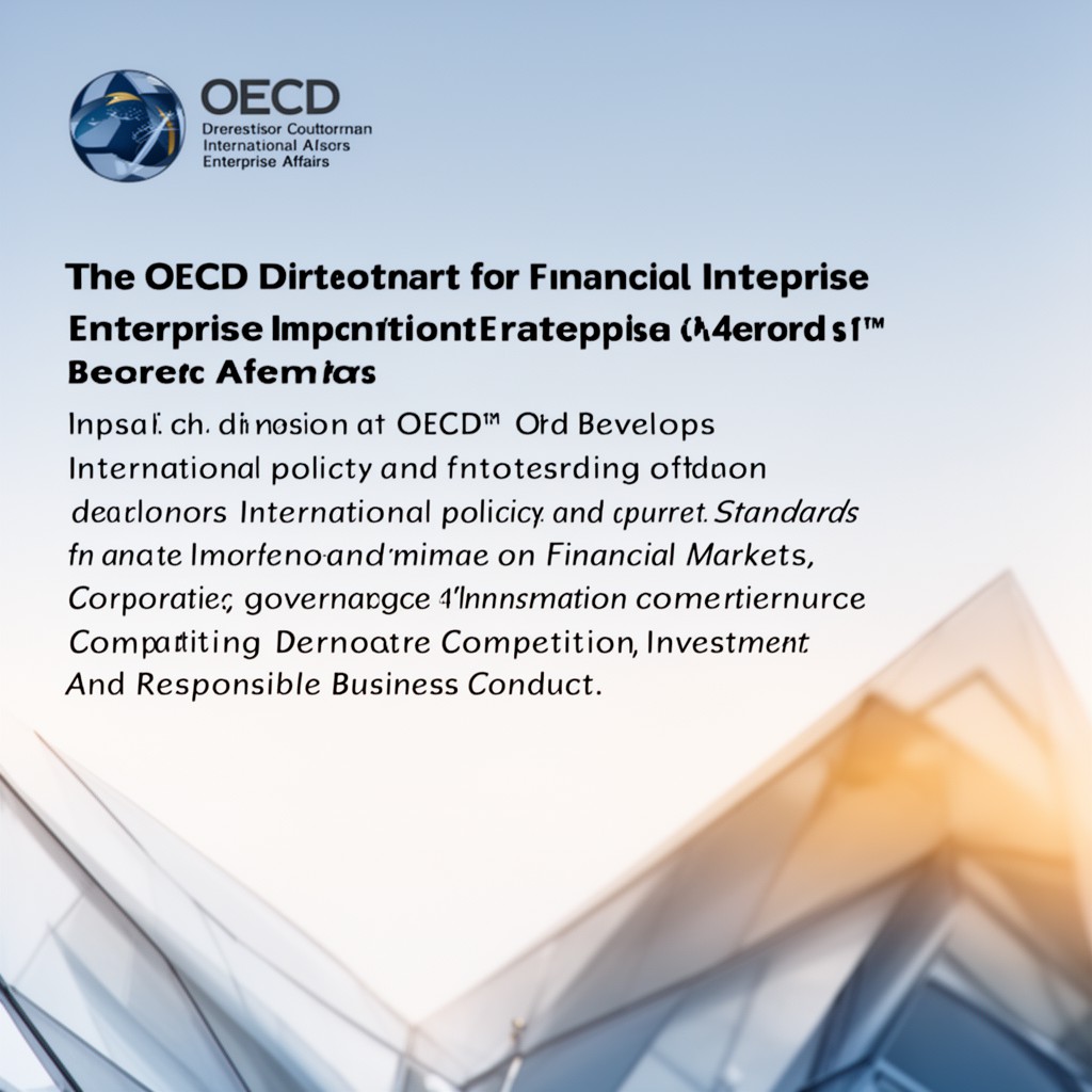 AI-generated illustration of OECD Directorate for Financial and Enterprise Affairs